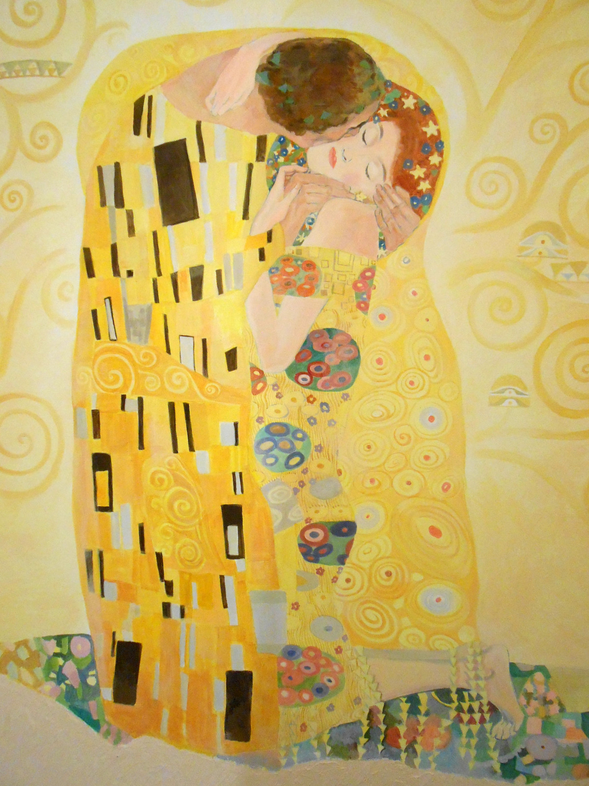 Роспись своей стены вместе с художником "Г. Климт"