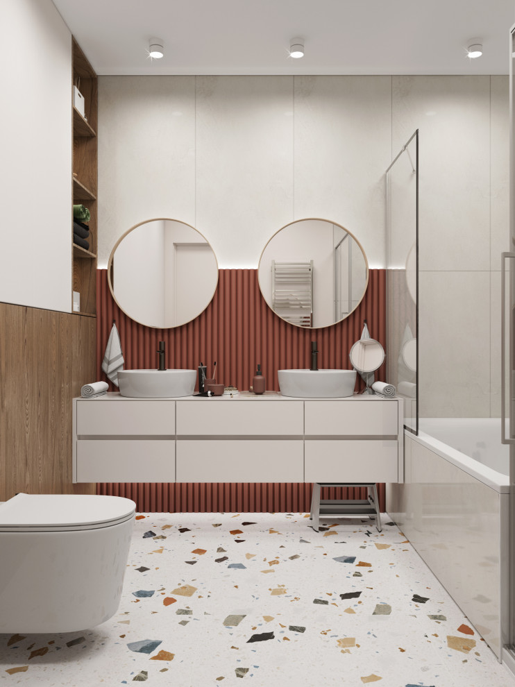 Ванная в элегантной квартире на улице Мельникайте (г.Тюмень)