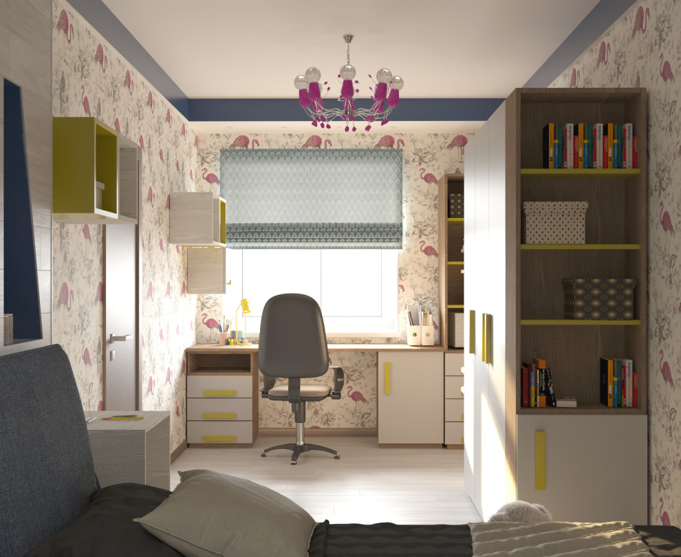 Интерьер двухуровневой четырехкомнатной квартиры