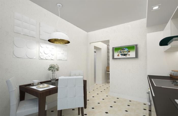 Проект квартиры "Пленительный белый"