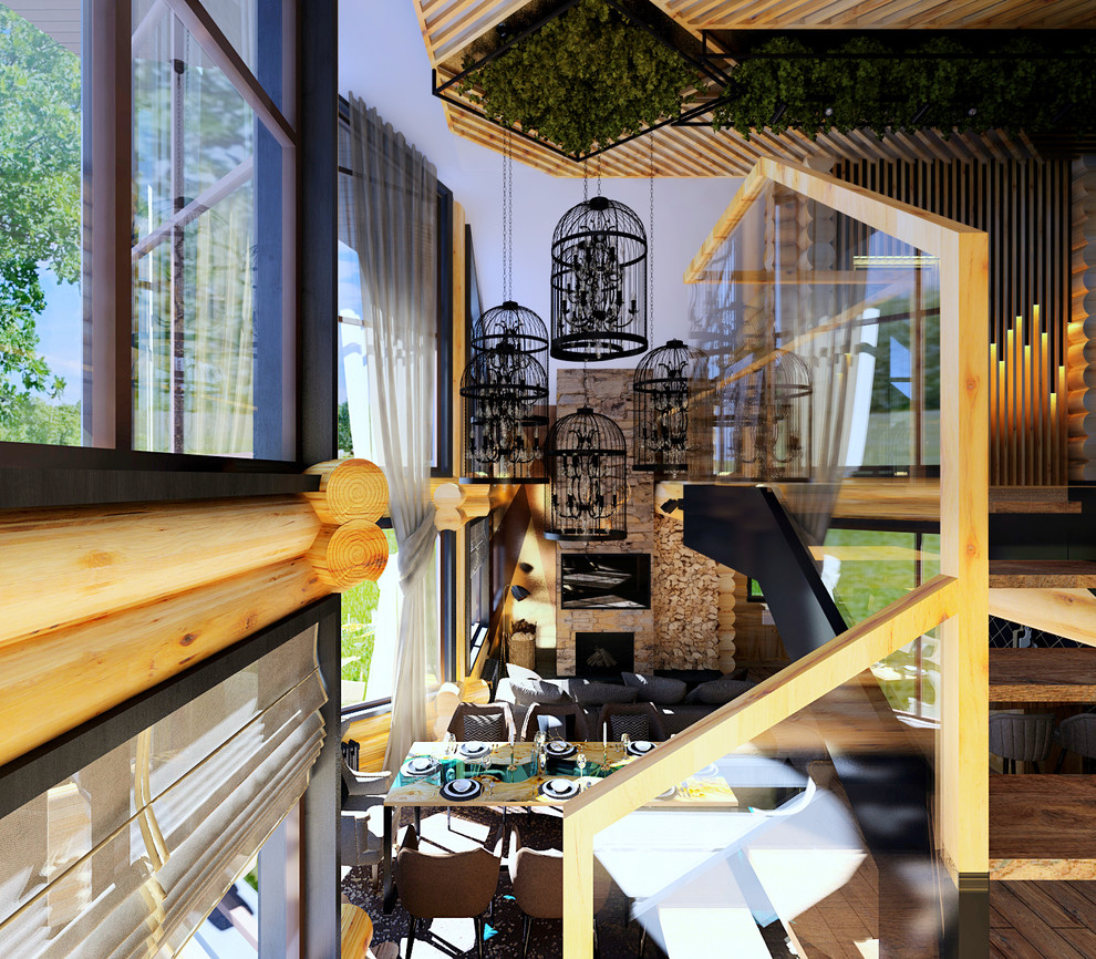 интерьер деревянного дома