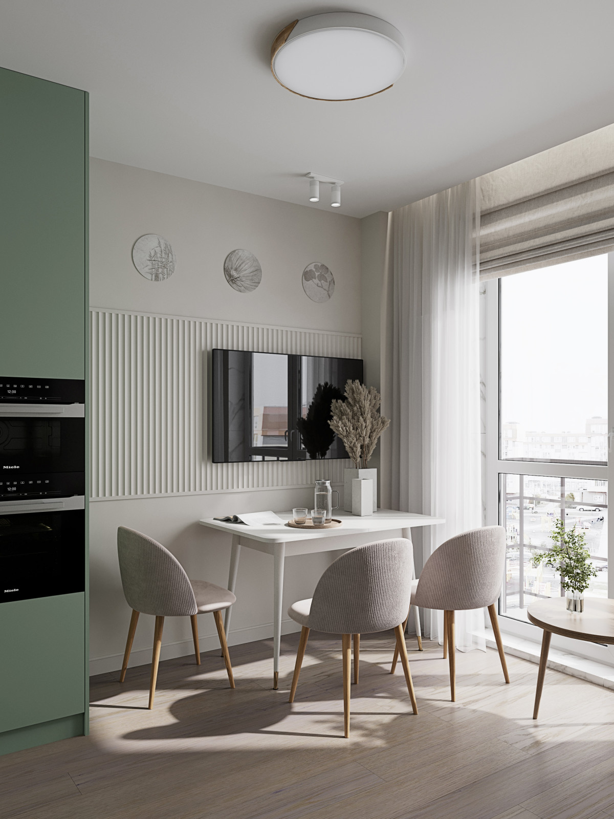 Яркие акценты в двухкомнатной квартире в Красногорске