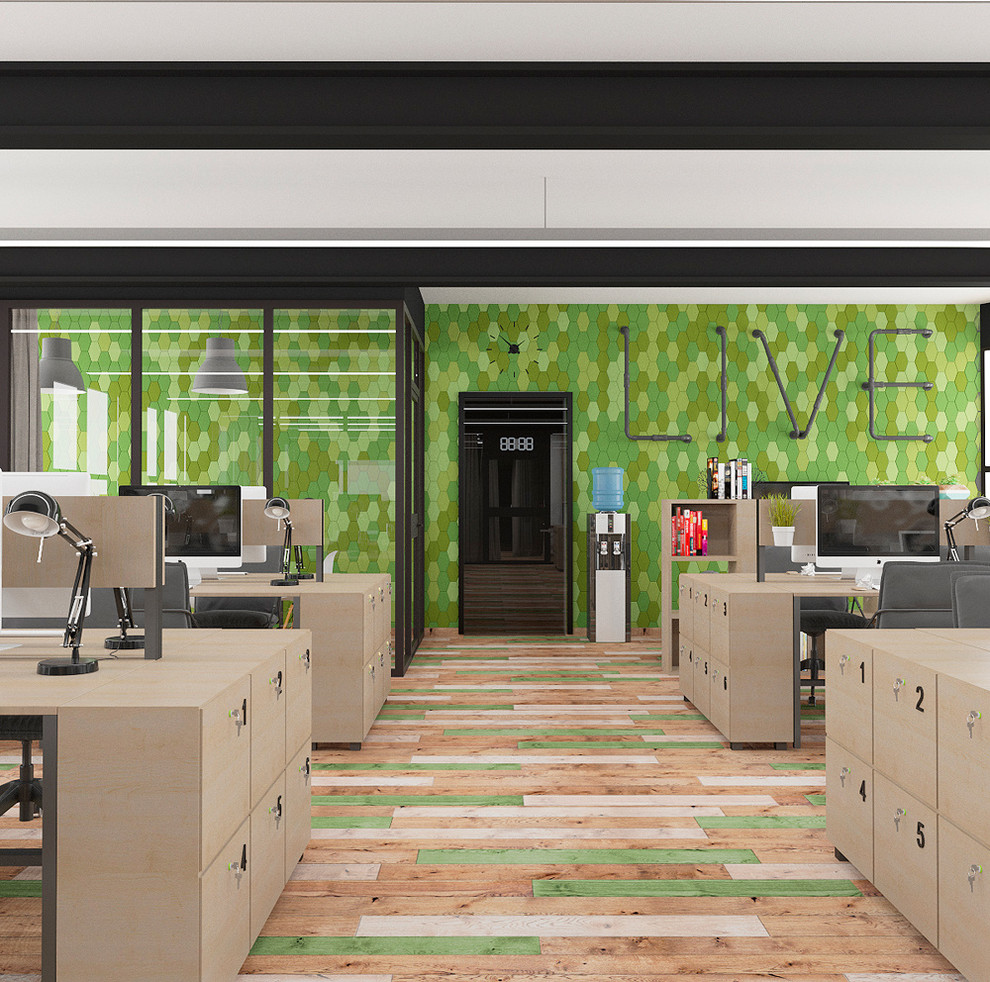 Декоративная плитка LUVR в офисном пространстве