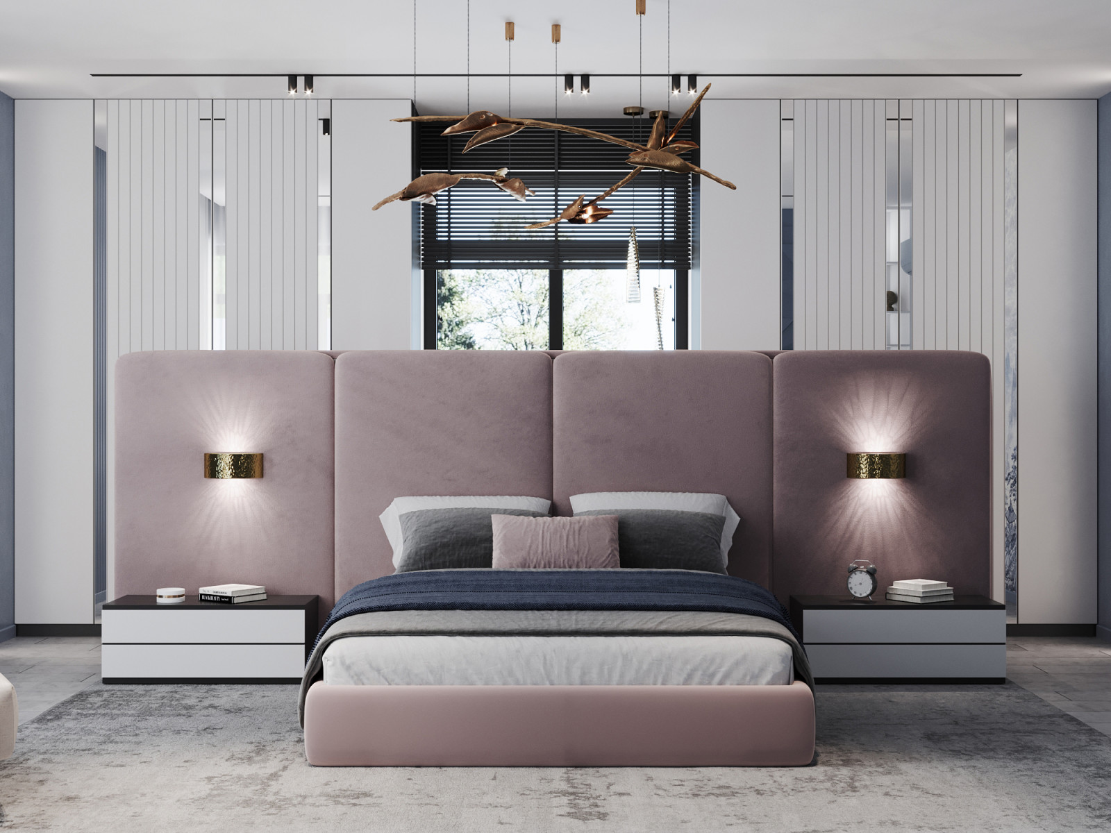 Дизайн-проект дома в голубых тонах