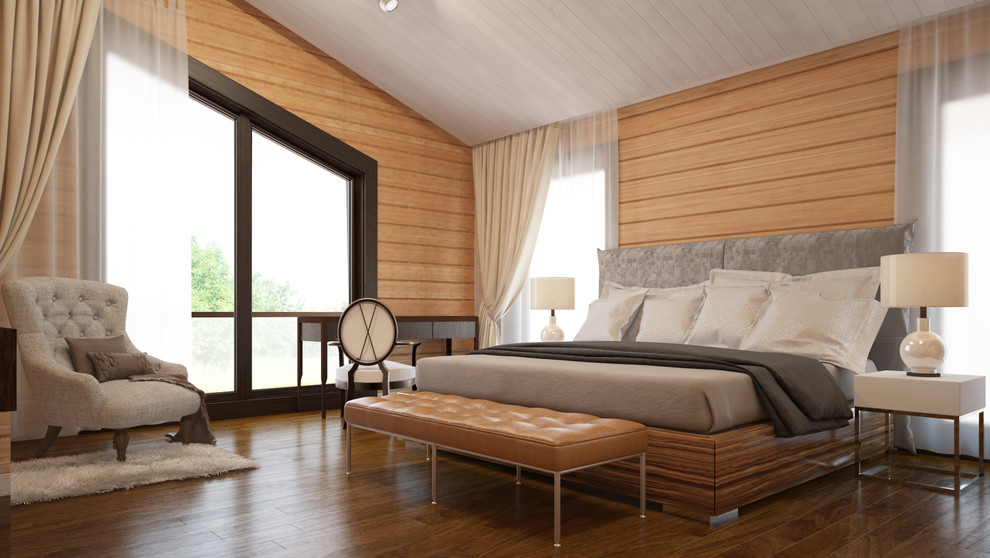 Дом из бруса. Архитектура и дизайн интерьера.