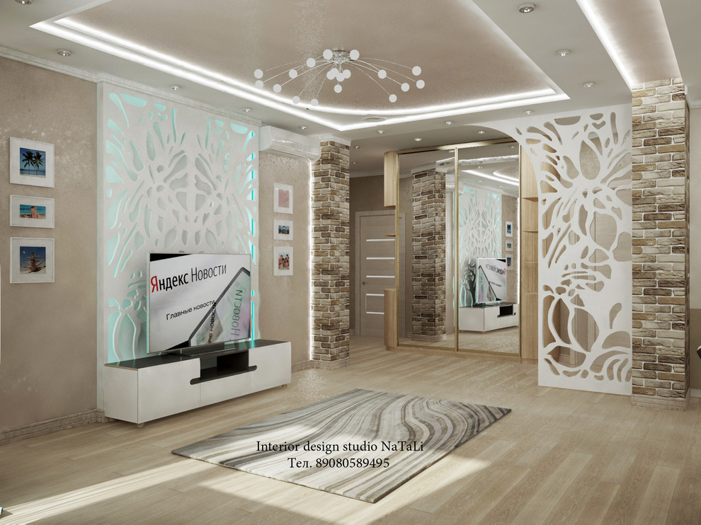 Дизайн интерьера квартиры в Ньютоне в современном стиле