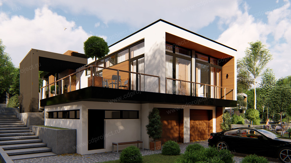 Проект дома в стиле Хай-тек