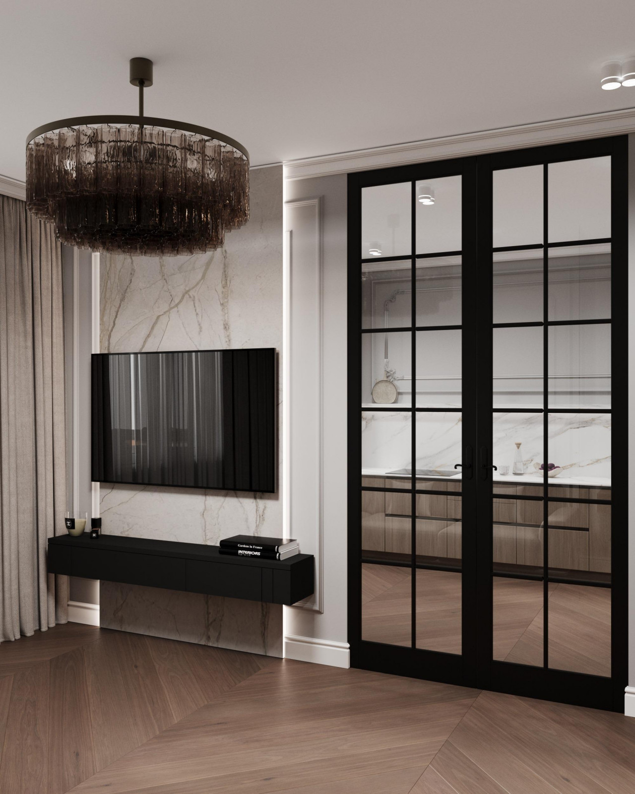 Квартира 90м2 в Краснодаре в стиле неоклассика