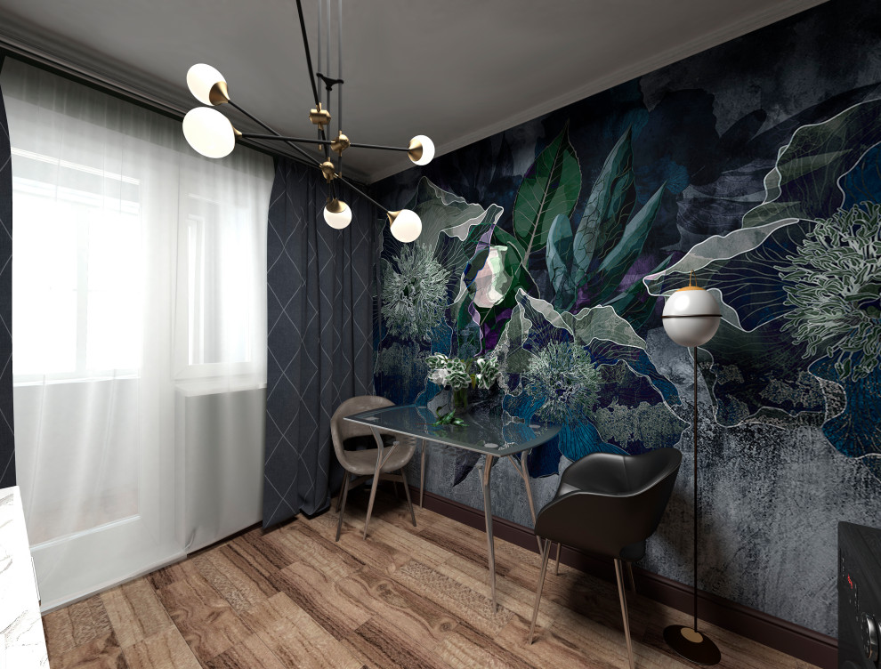 Однокомнатная квартира 34 кв.м. в трёх стилистических решениях.