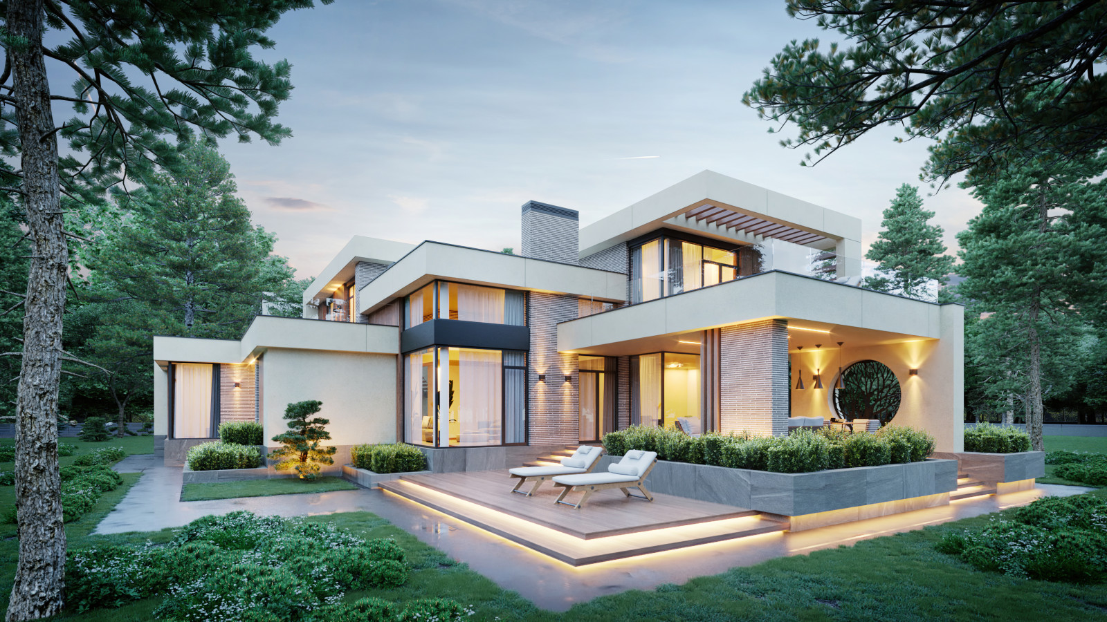 Проект индивидуального жилого дома и бани в СНТ "Ветеран"