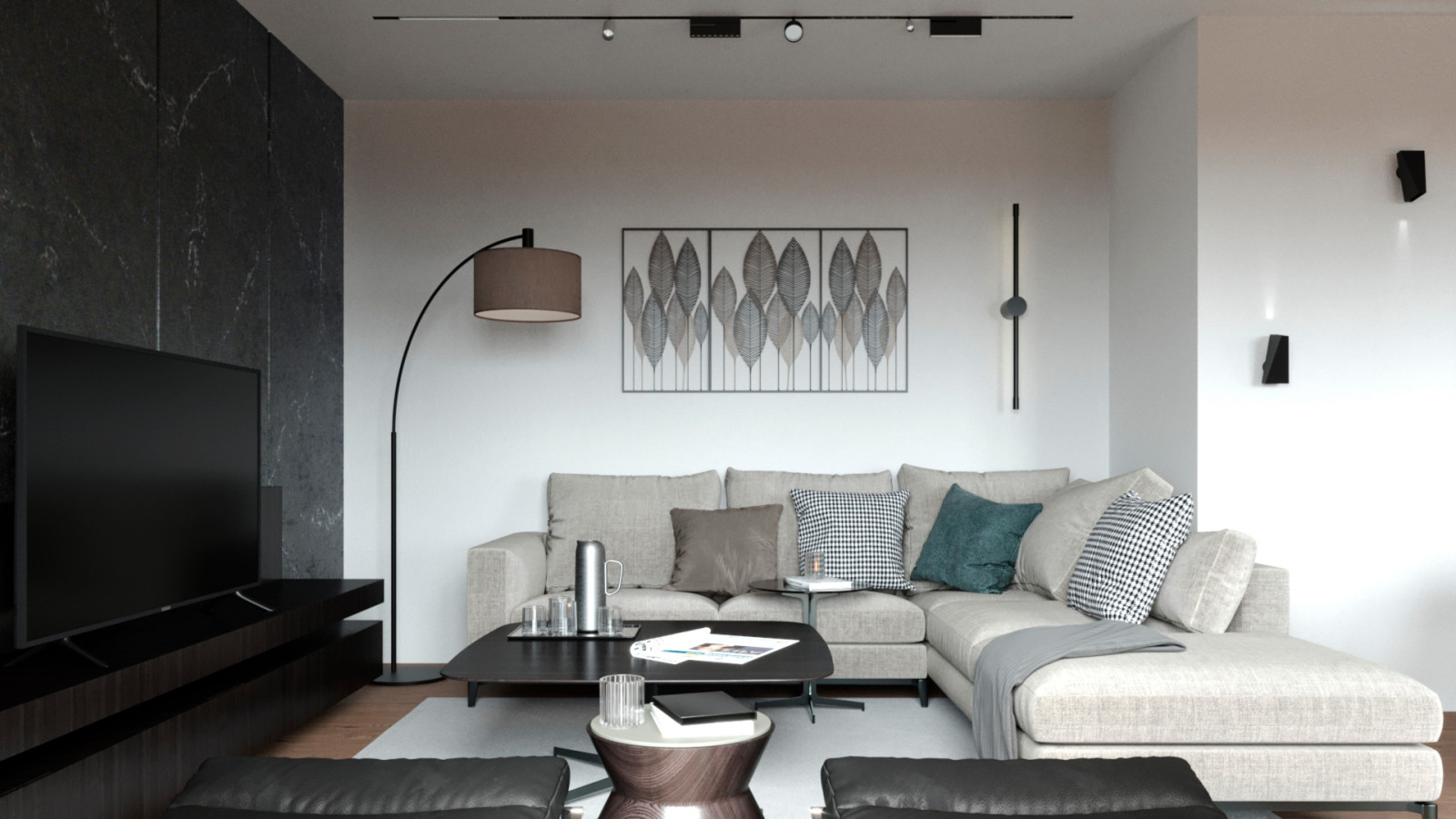 Обложка проекта: Дизайн интерьера загородного дома с применением технологий умного дома