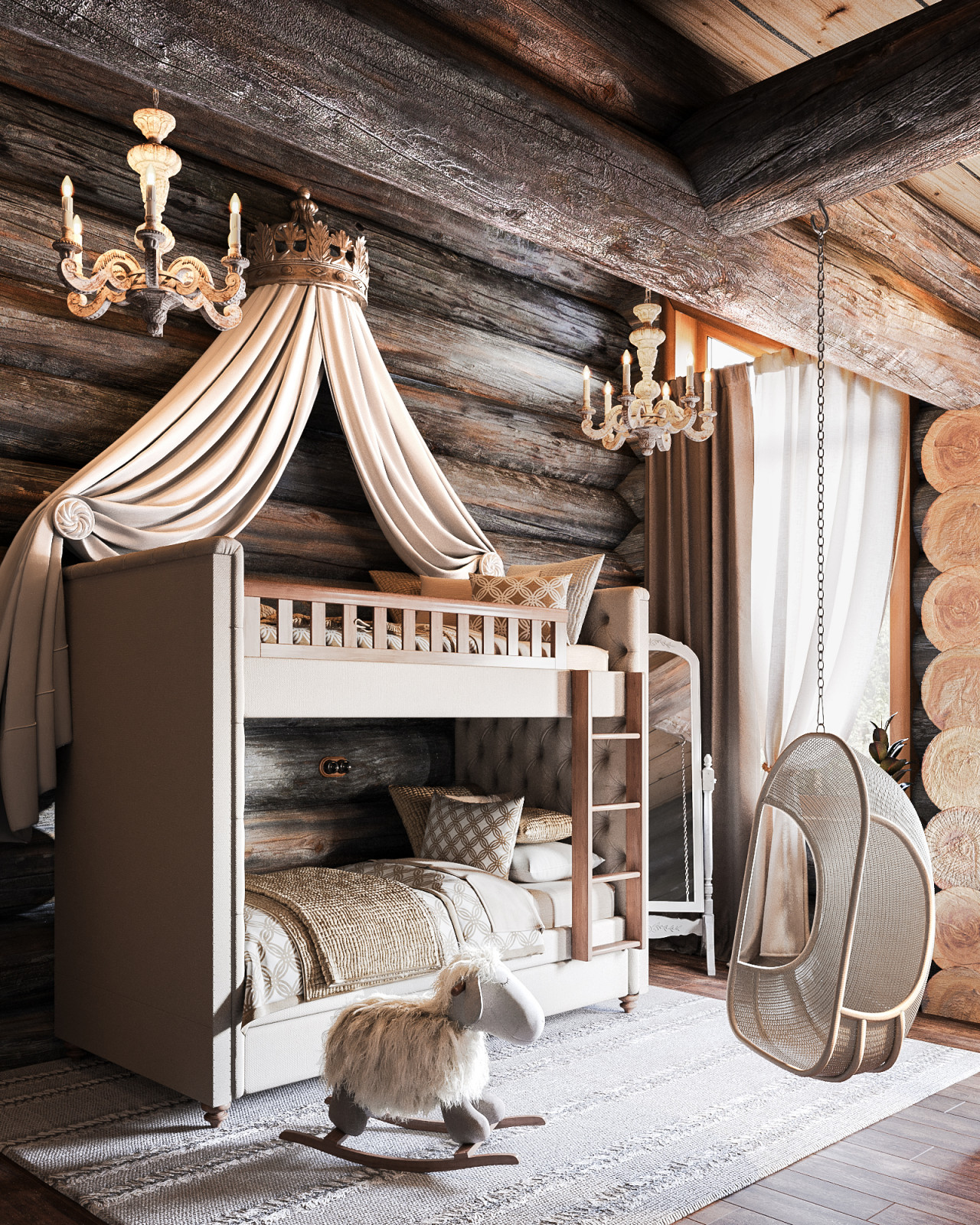 Обложка проекта: Дом из кело. Спальня младшей девочки