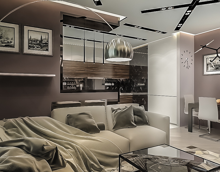 Обложка проекта: Мужской интерьер холостяка