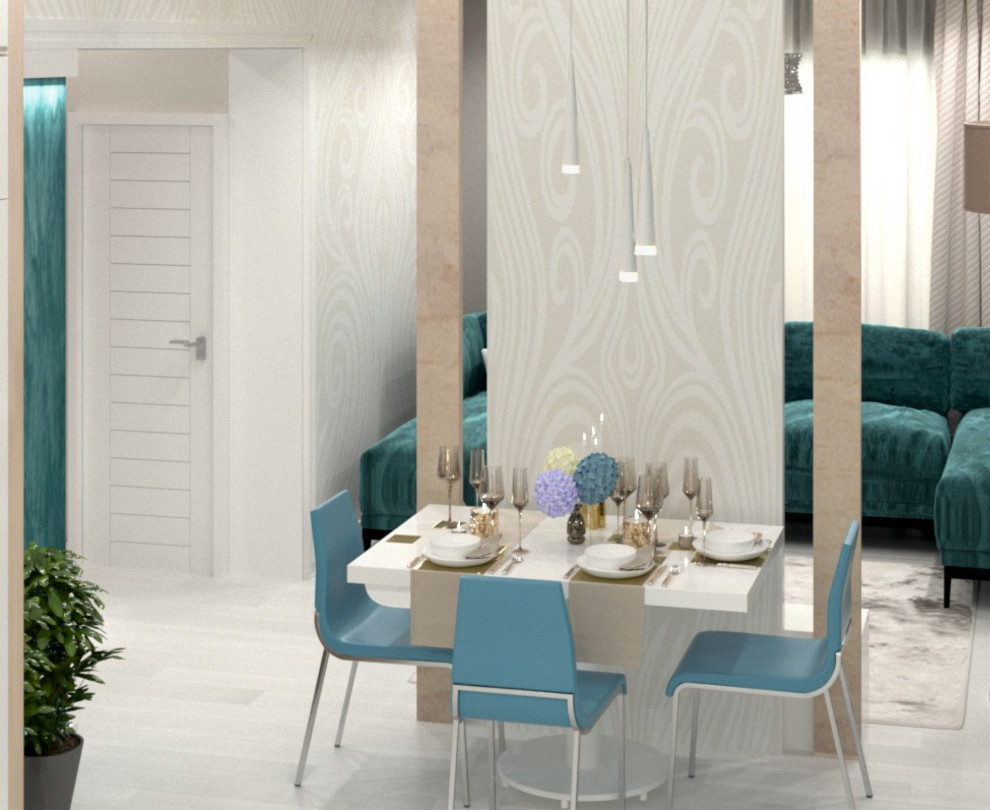 Современный интерьер загородного дома для семьи с ребенком