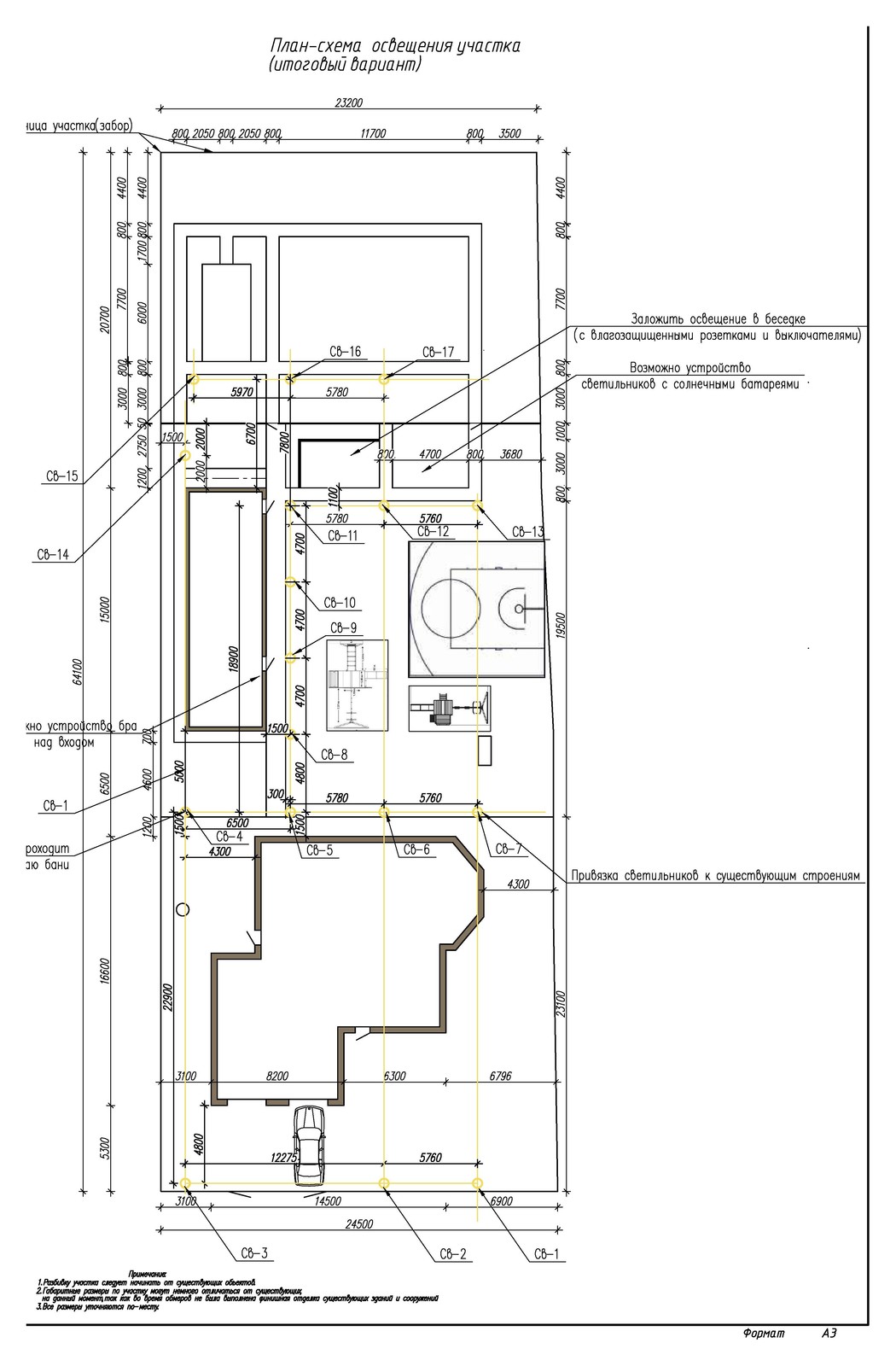 Эскизный проект благоустройства участка