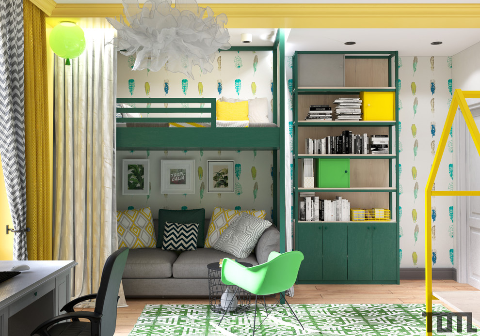 Просторный лофт для большой семьи