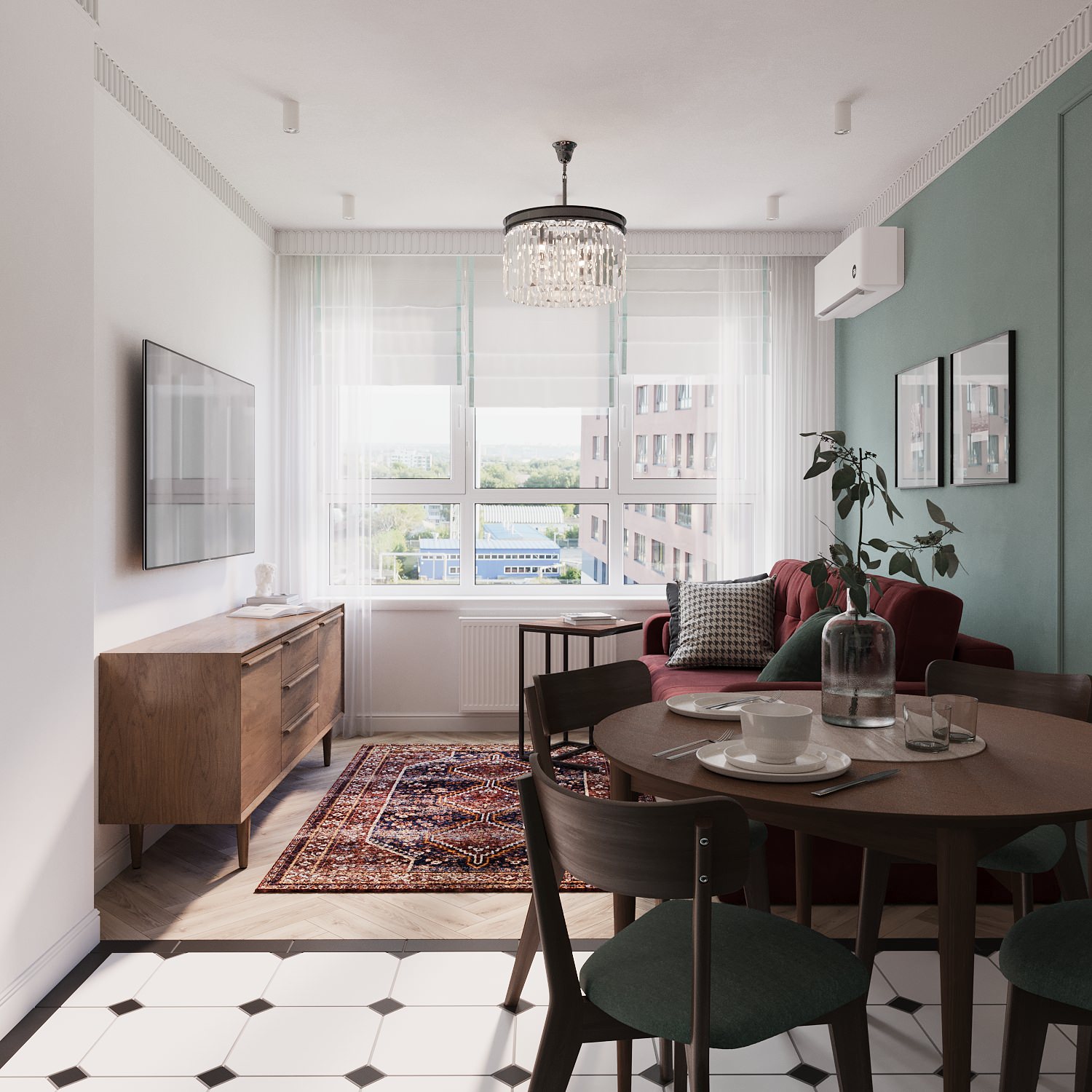 Дизайн проект квартиры 65м ЖК Зенит