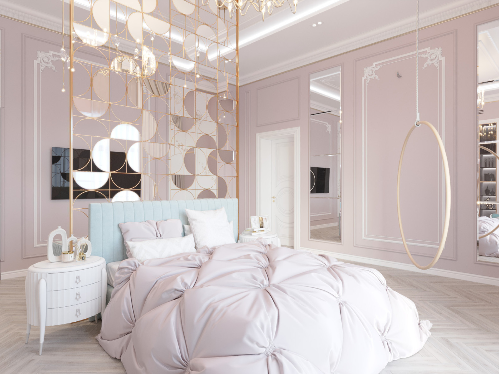 Большая детская с перегородкой