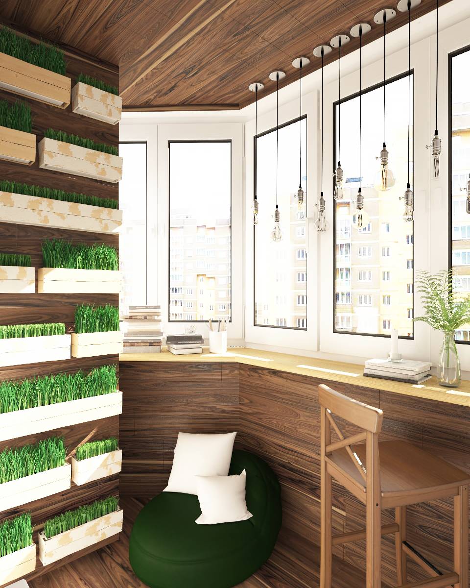 Маленькая квартира с эко-оттенком.