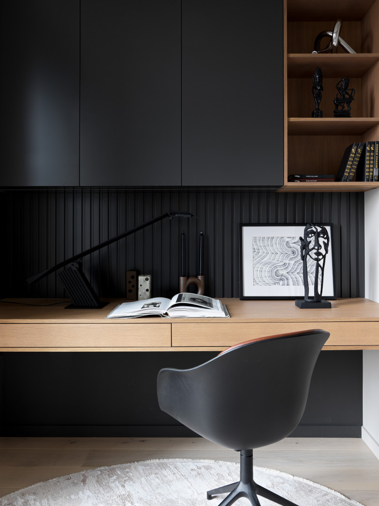 Лаконичная квартира в ЖК "Пресня Сити"