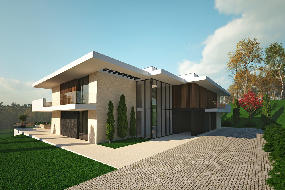 Проект современной виллы в Сибири