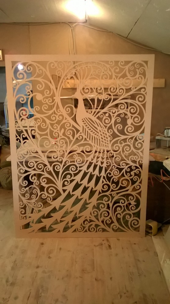 Перегородка резная из МДФ. Ажурная.