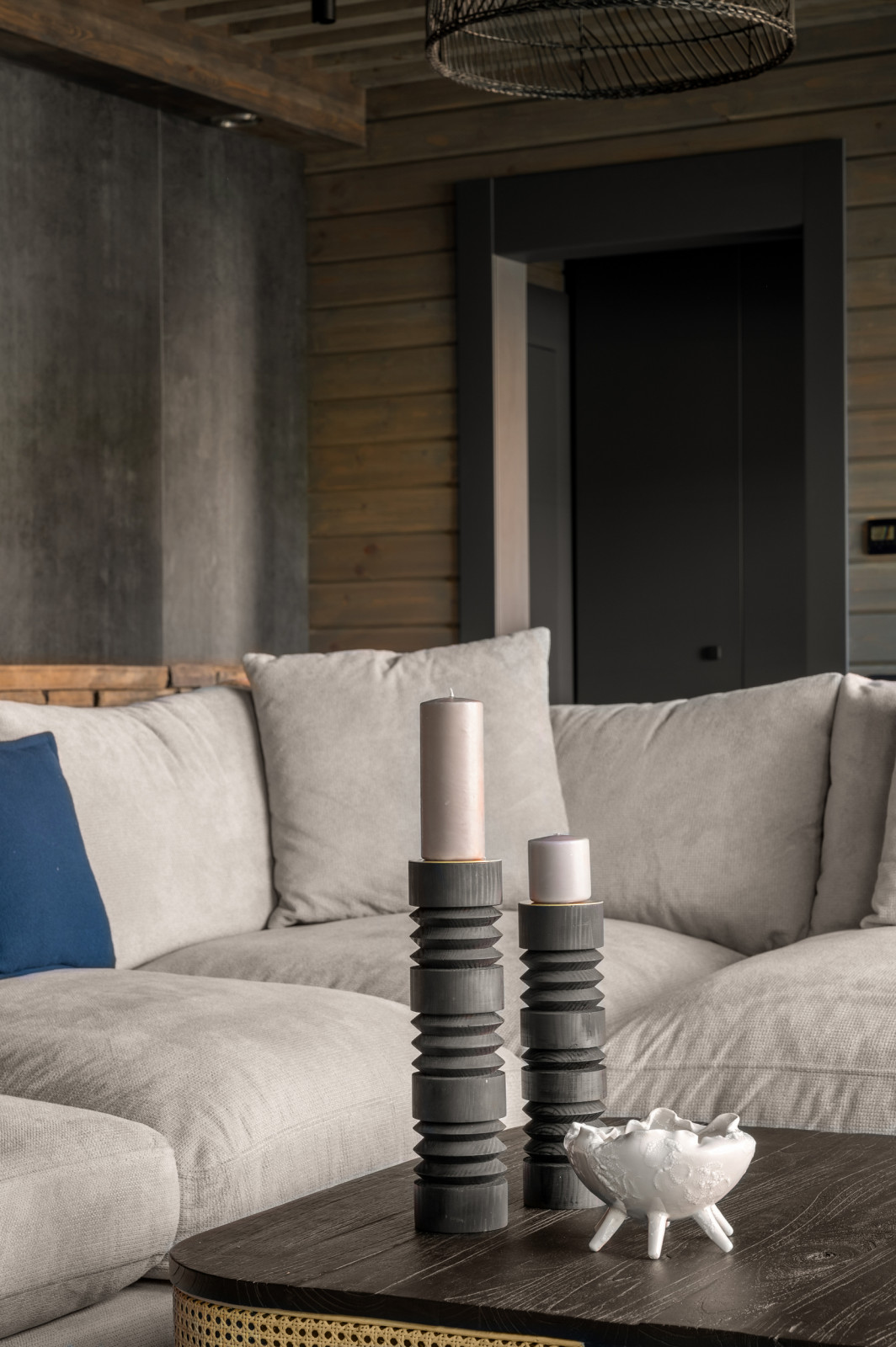 Банный дом 66 м² в темных тонах