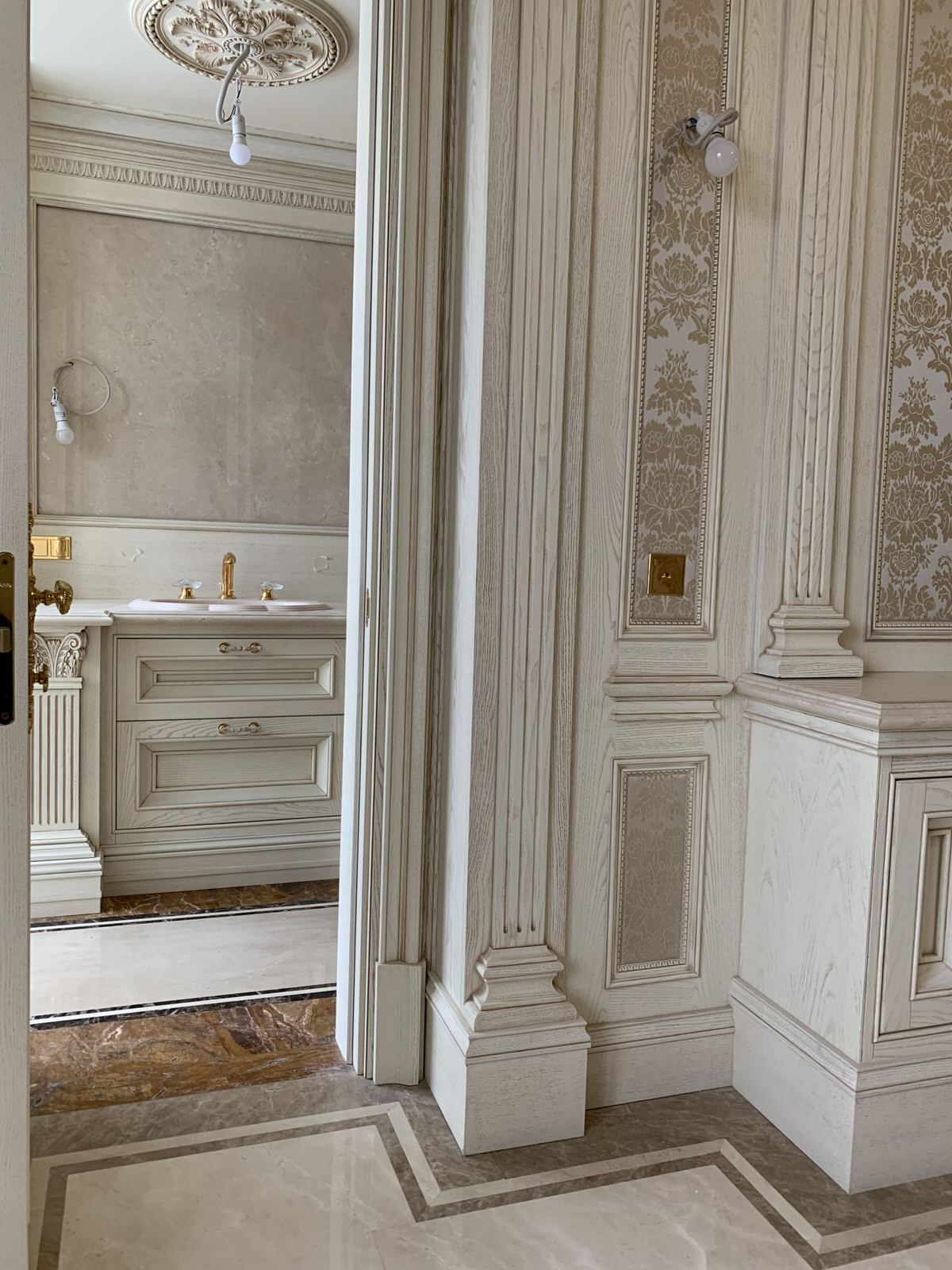 Деревянный интерьер квартиры