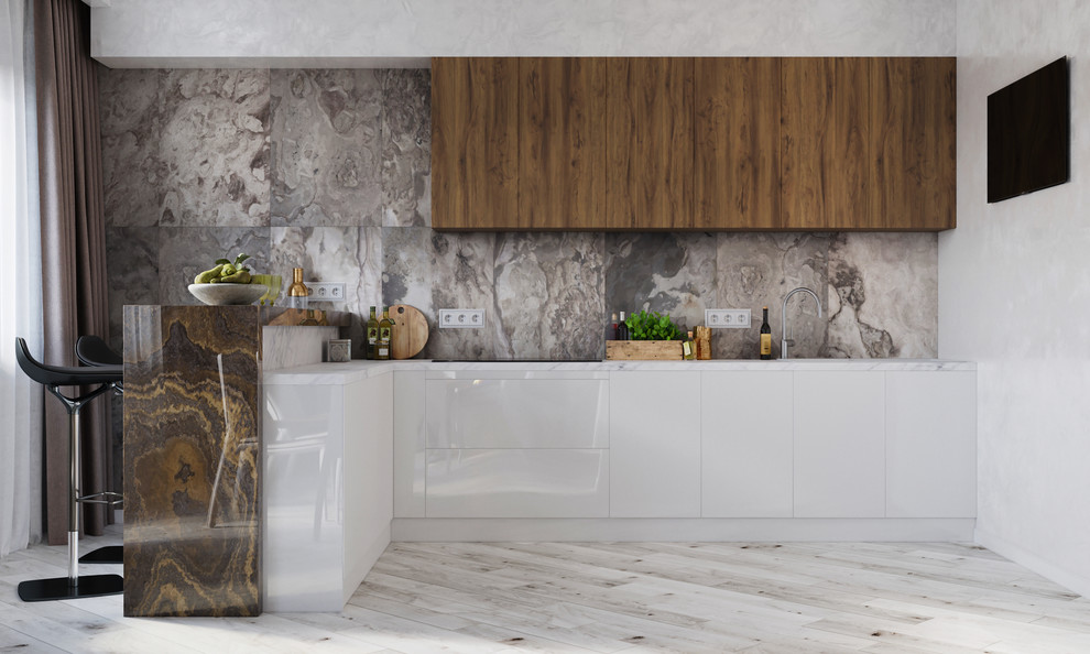 "Расставляем акценты" Проект 4х комнатной квартиры 140 м2