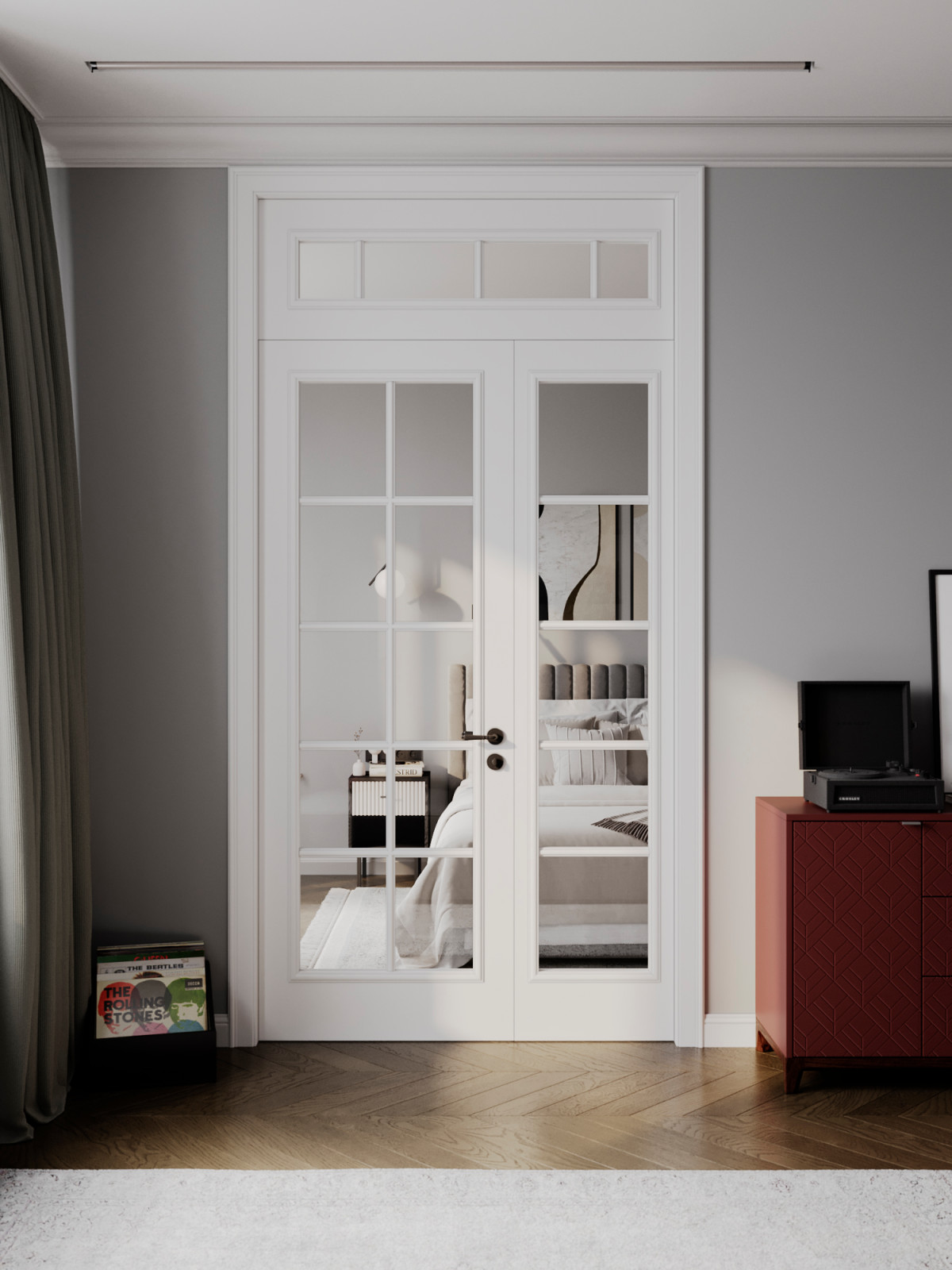 Современный mid-century в ЖК Западный Порт