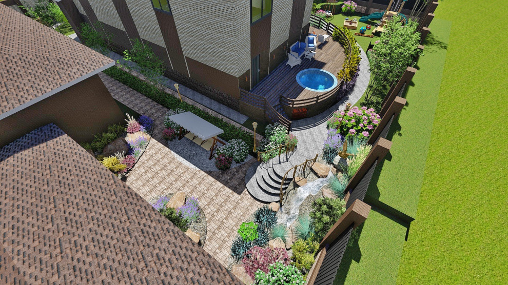 Ландшафтный дизайн участка в ДНТ Кедр (г Улан-Удэ, Бурятия)