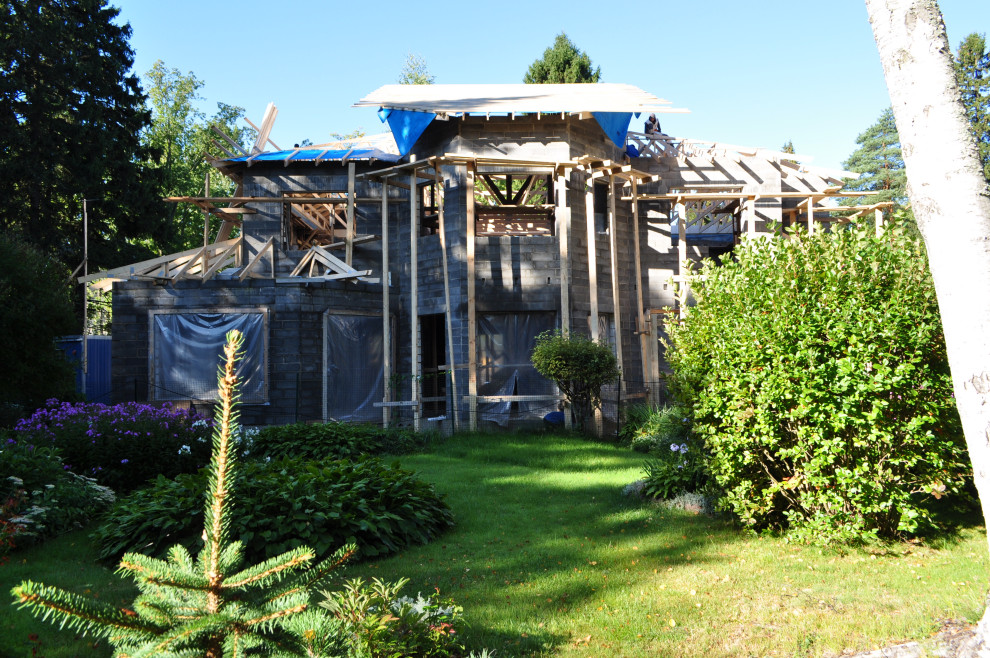 Частный финский каменный дом под Петербургом 320м2