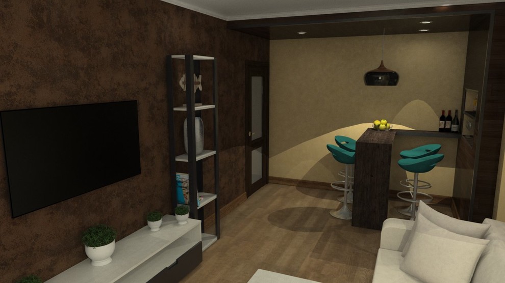 Обложка проекта: Визуализация гостинной