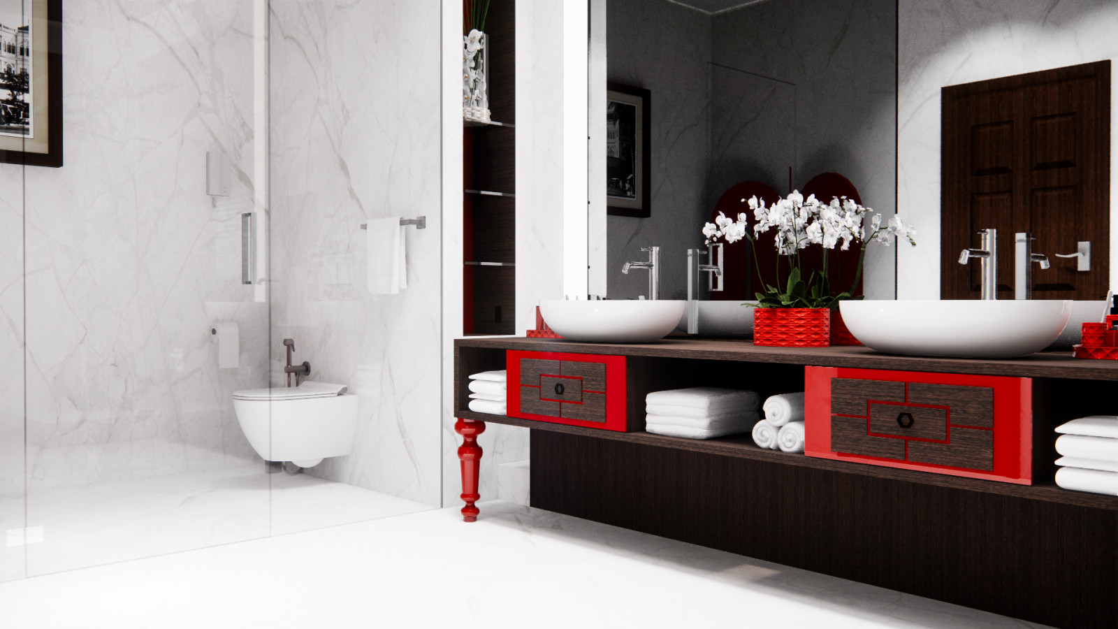 Визуализация проекта отеля в китайском стиле