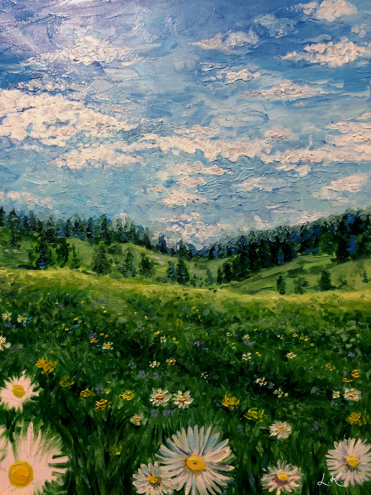 Обложка проекта: Природа; холст, масло