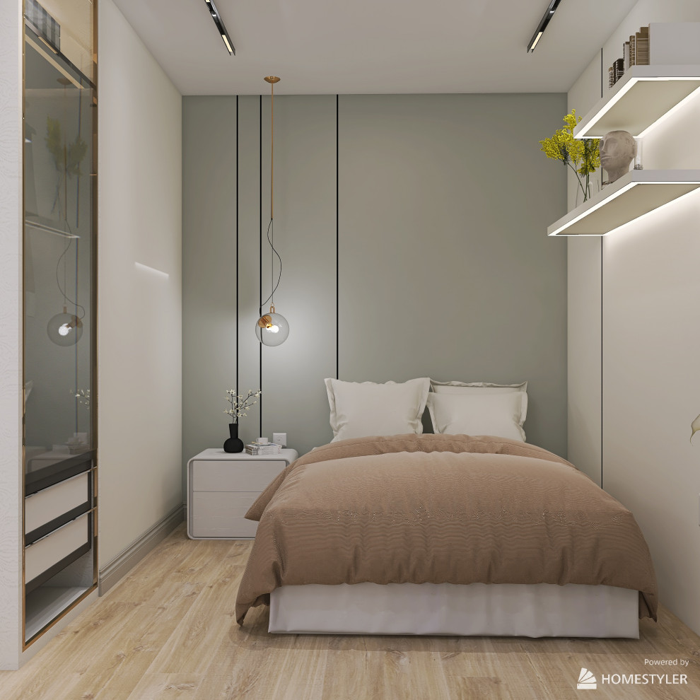 Гостиная и спальня однокомнатной квартиры