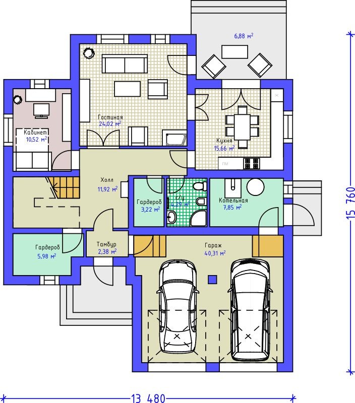 Проект дома № 2