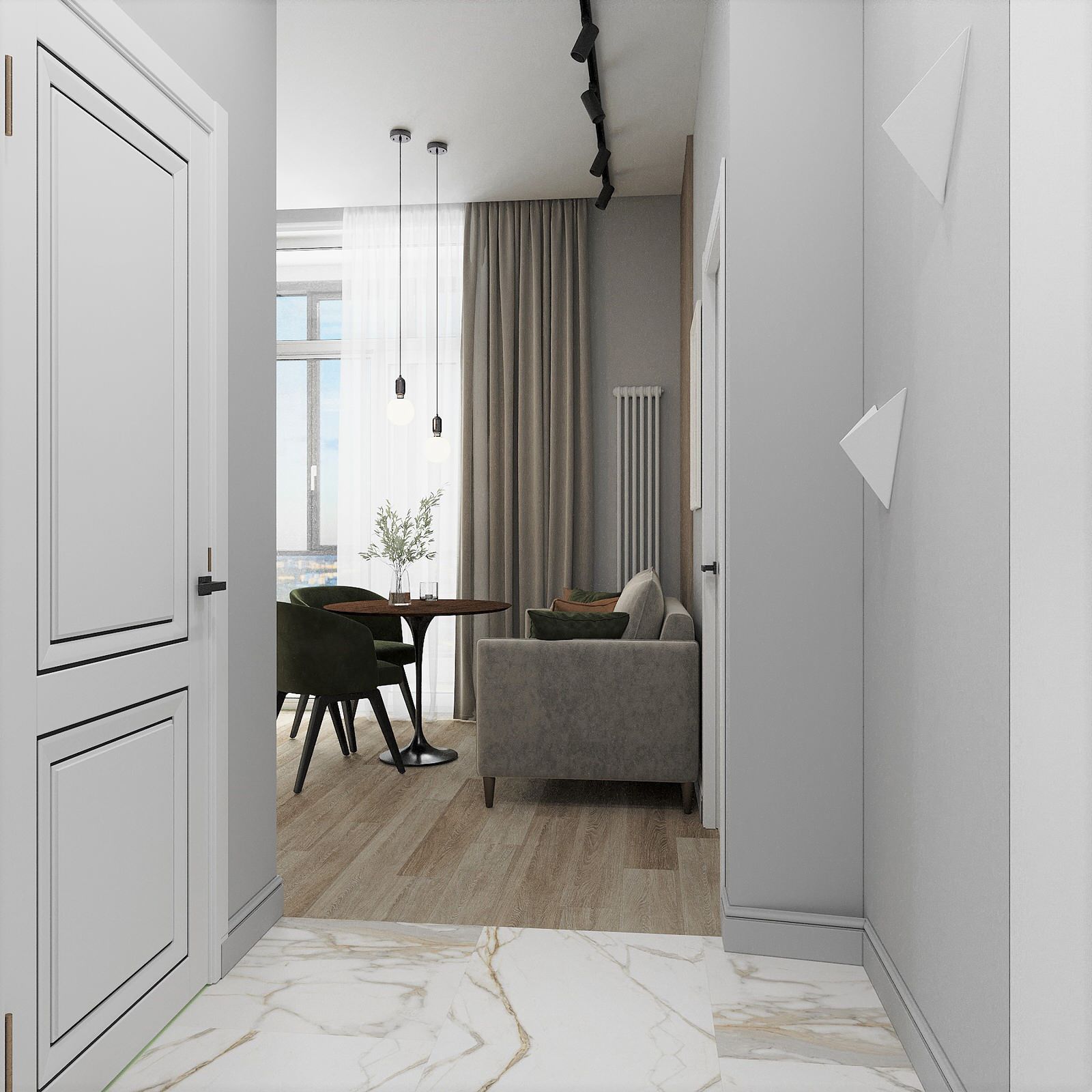 Однокомнатная квартира 37,4м2 ЖК Преображение