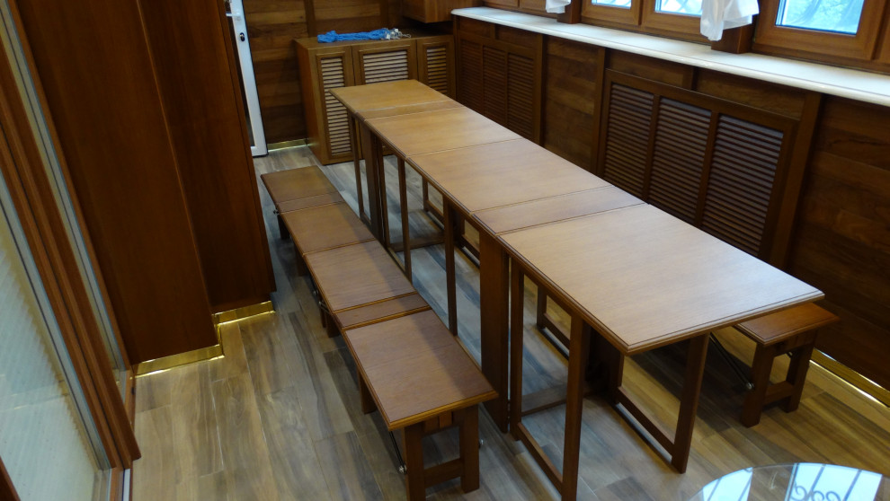 Проект лоджии в стиле интерьера яхты