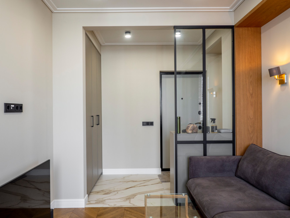 Меблировка прихожей в неоклассическом стиле оформление портала