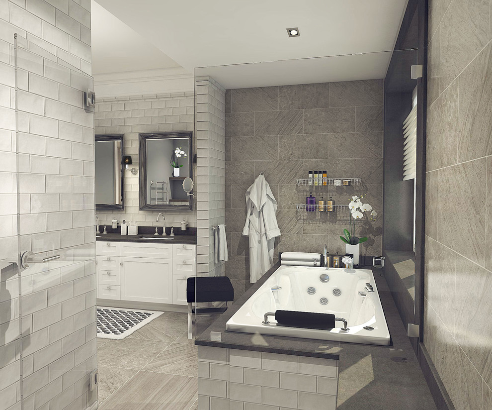 Ванная комната  в стиле современной классики