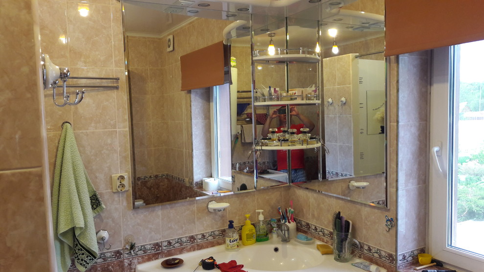 ремонт ванной комнаты в коттедже