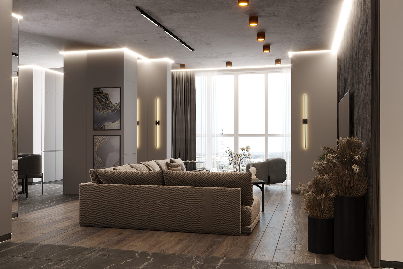 Двухуровневая квартира в Курске