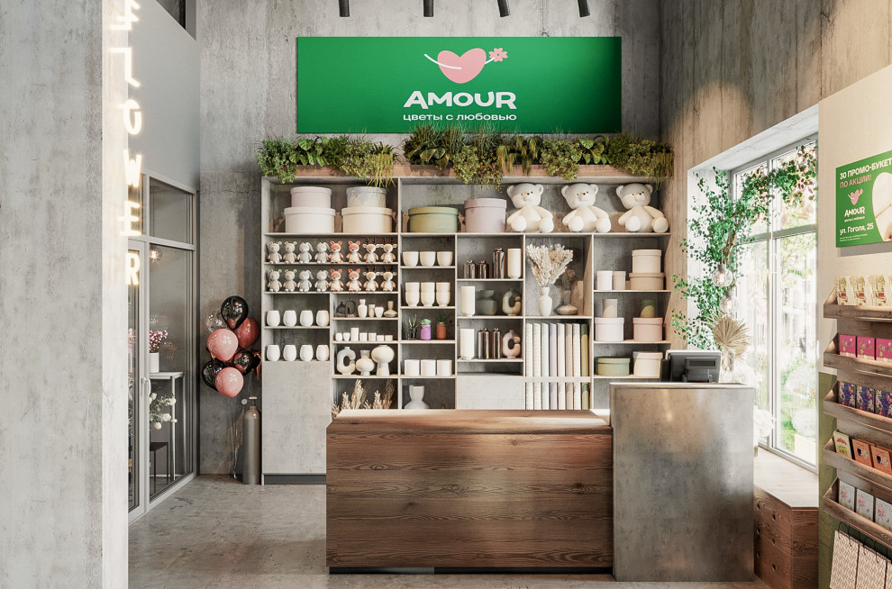 Проект кофейни-кондитерской, совмещённой с цветочным магазином