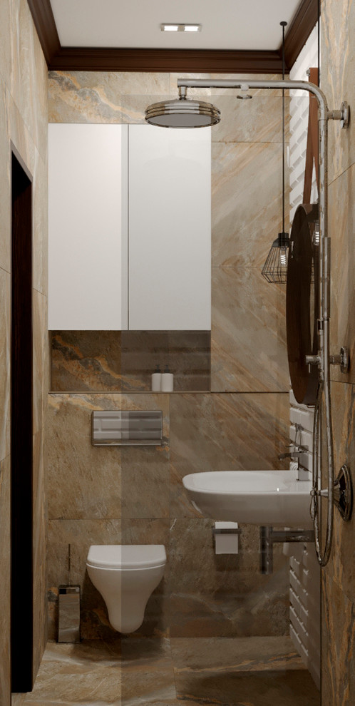 Санузлы для таунхауса в стиле лофт