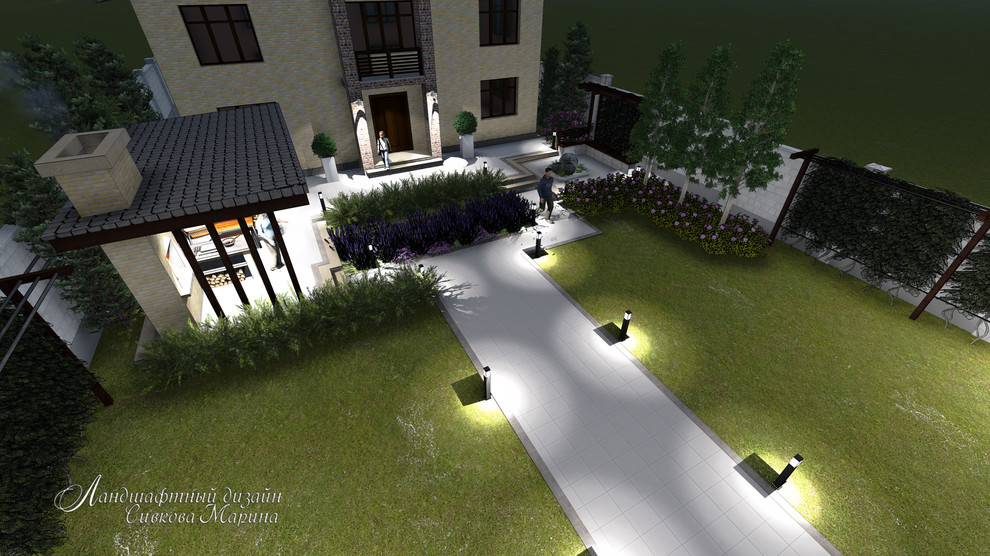 Обложка проекта: Небольшой сад в современном стиле