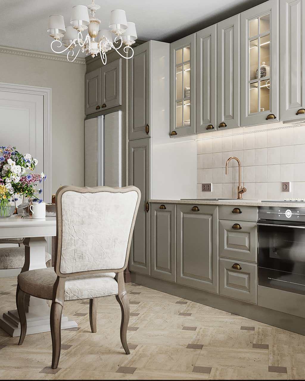 Квартира с намёком на классику на ул. Батальонная