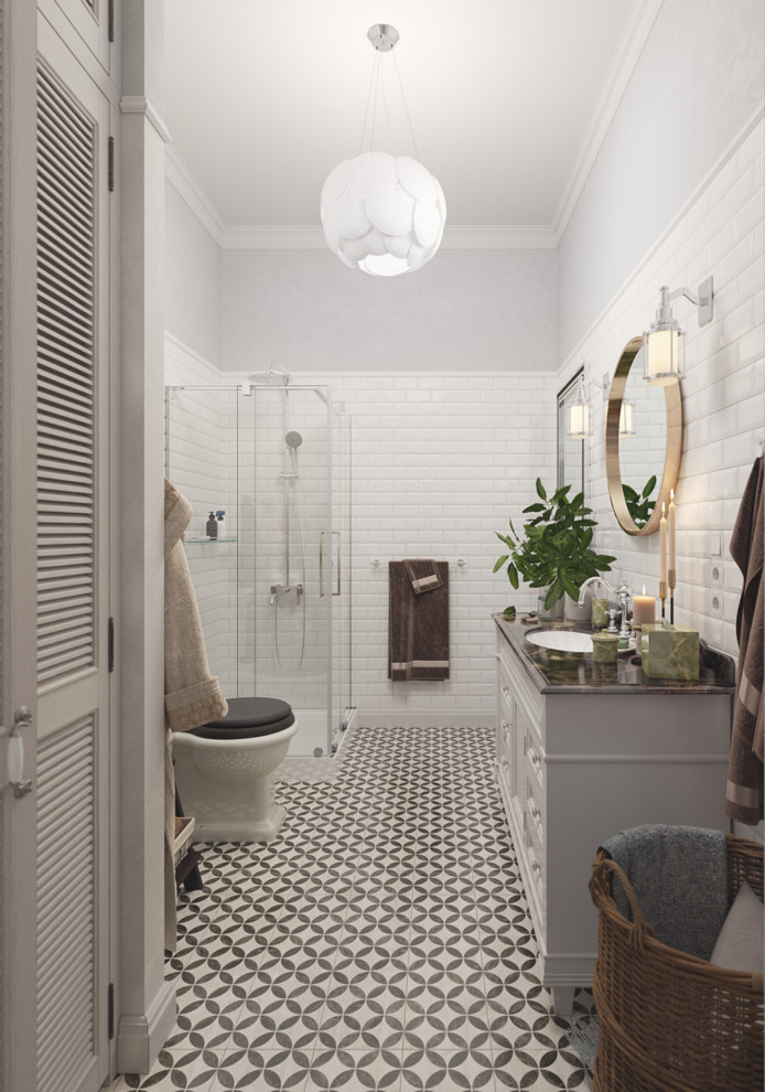 Ванная комната в скандинавском стиле