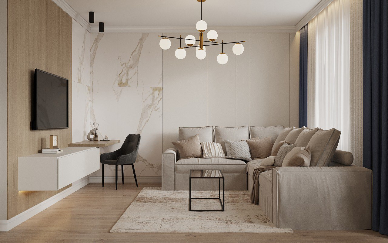 Дизайн 3-х комнатной квартиры в ЖК ГАЛАКТИКА PRO