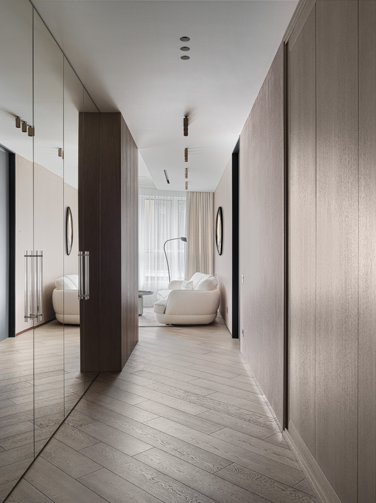 Реализация мебели в проекте в стиле "Тихой роскоши"